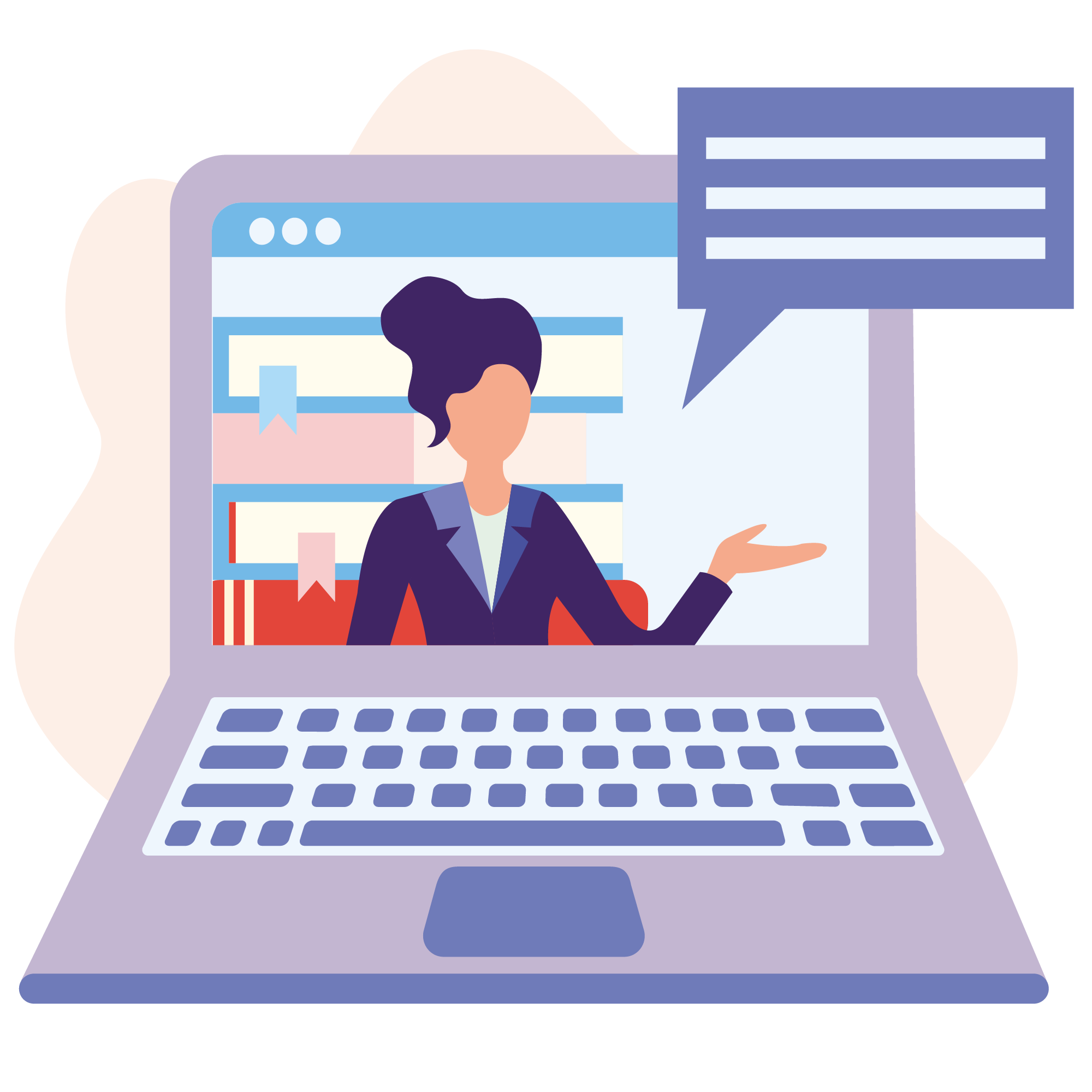 Staying connected with online events. Image credits: https://www.purpur.nl
